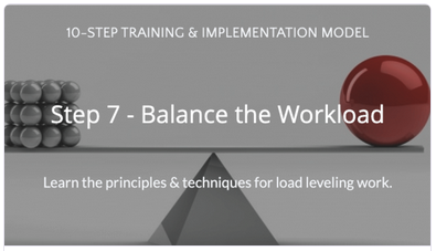 Step 7 - Balance the Workload, Lean Manufacturing